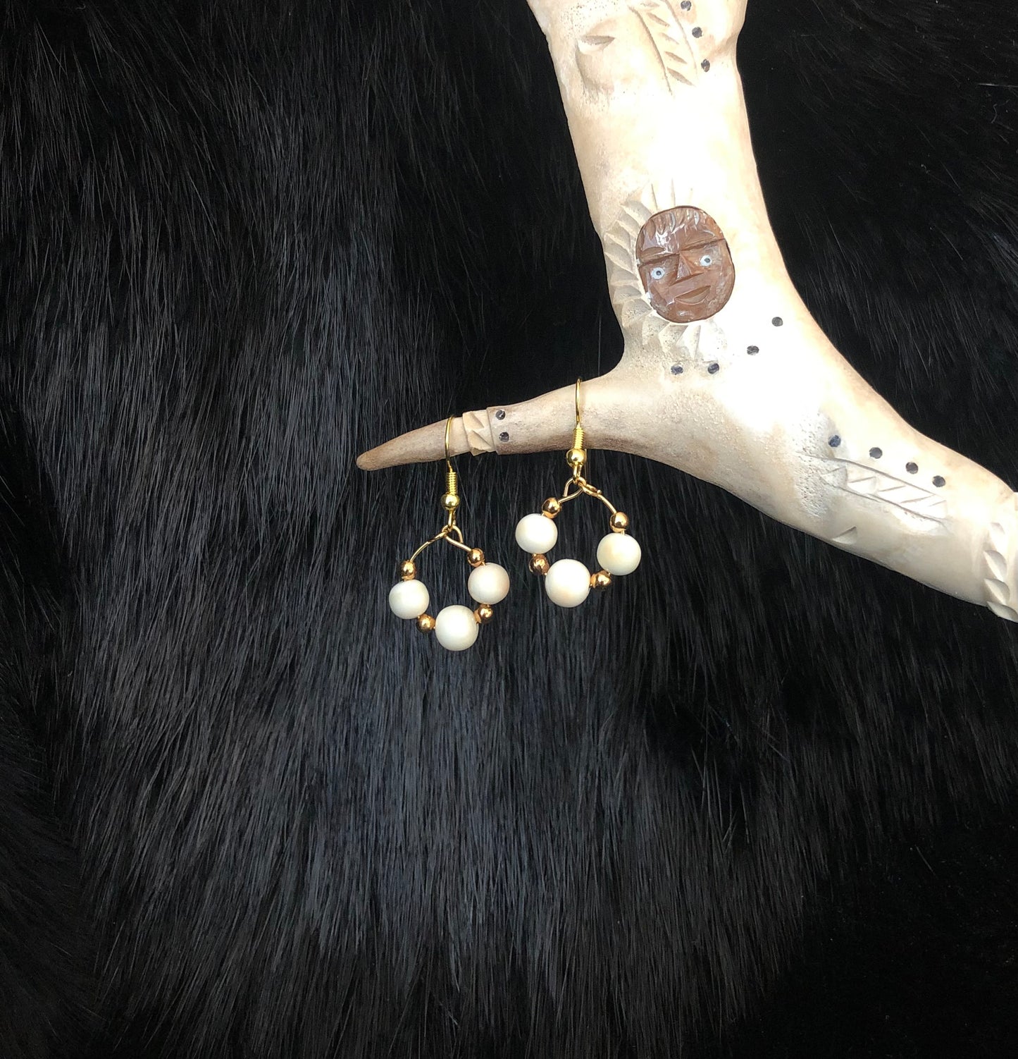 Ivory earrings