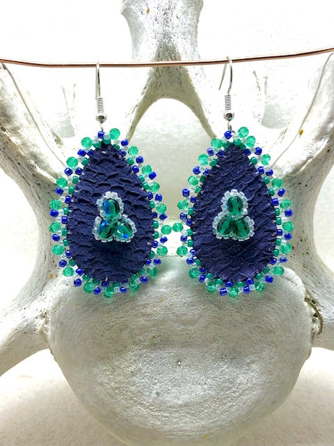 salmon earrings