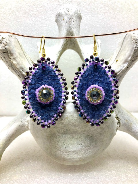 salmon earrings