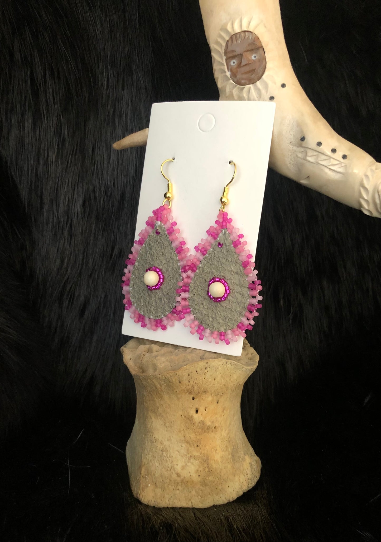 Salmon earrings